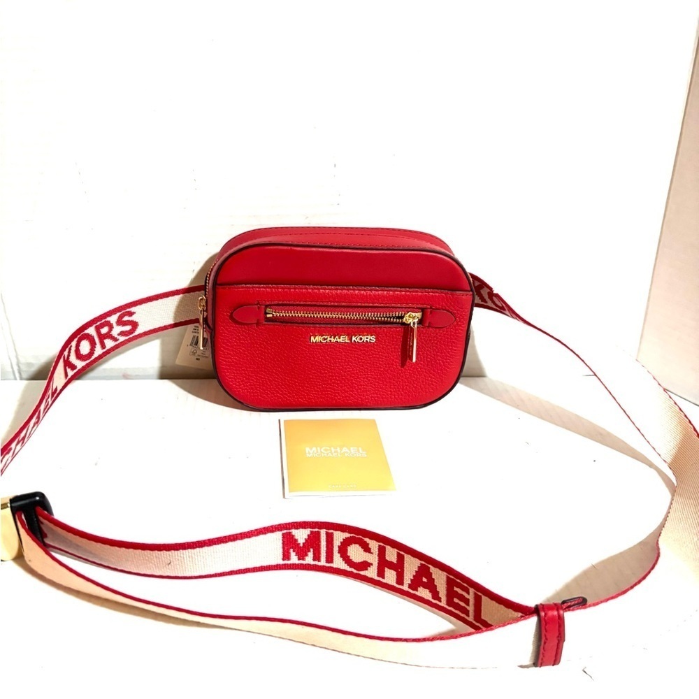 Michael Kors Red and Cream crossbody Belt Bag